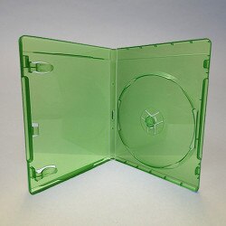 Xbox 1 Translucent Green DVD Case h
